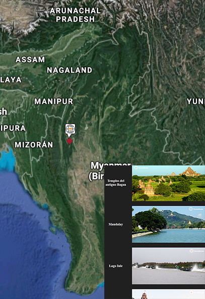 Lugares de interés en Myanmar / Birmania
