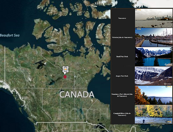 Lugares de interés en Canad