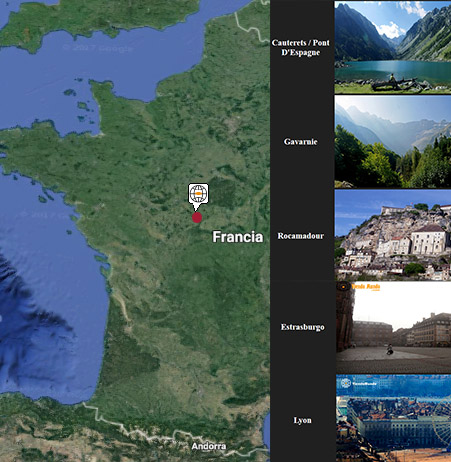 Lugares de interés en Francia