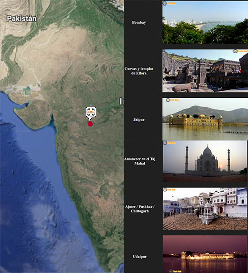 Lugares de interés en India